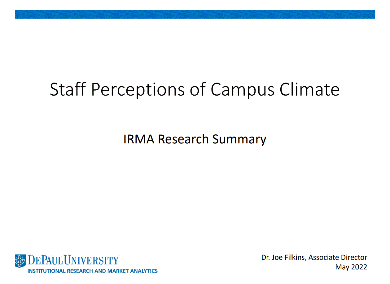 Staff Climate Survey
